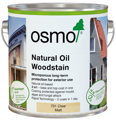 Natural Oil Woodstain - Clear Matt for Exterior